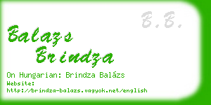 balazs brindza business card